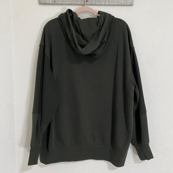 Nike Hoodie Women's Large Green Pullover Oversized Streetwear Athleisure - Picture 13 of 16